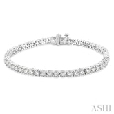 6 ctw Round Cut Diamond Tennis Bracelet in 14K White Gold